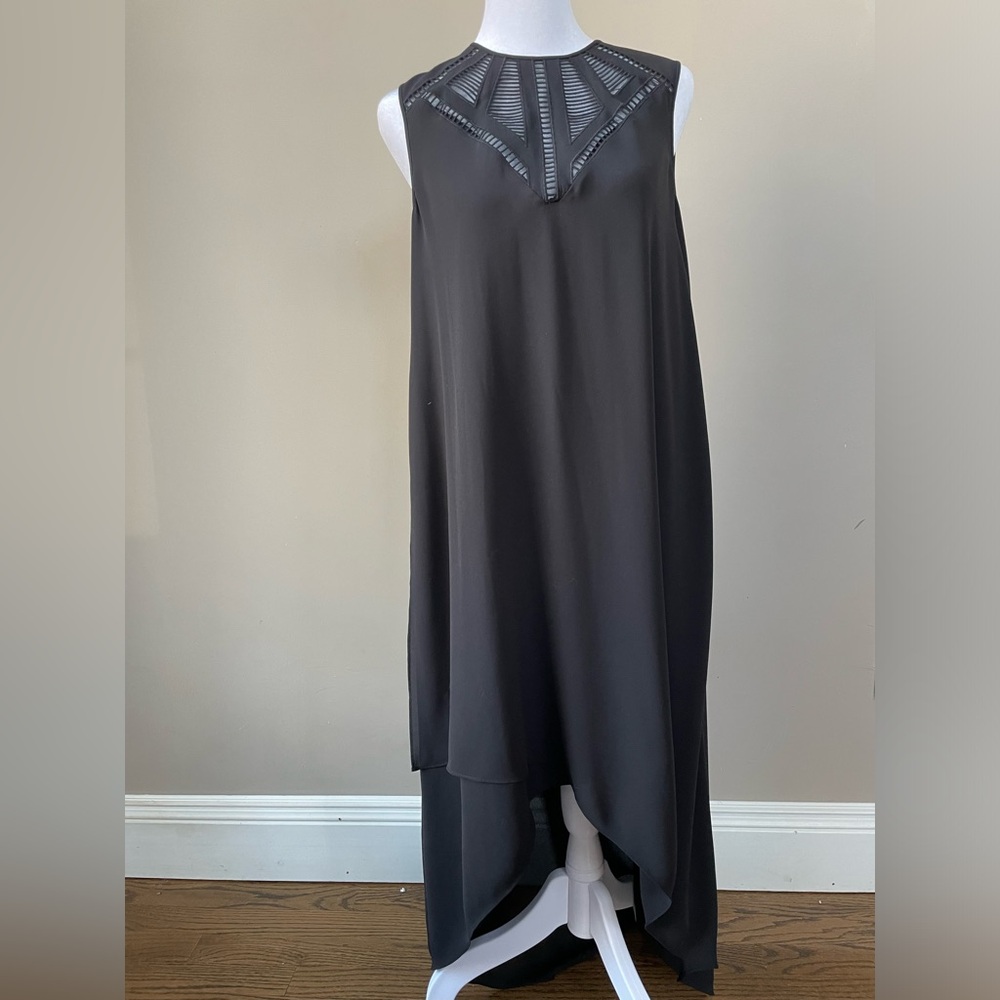 Black high low maxi dress